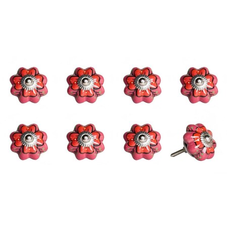 Decoracion KI1202 Knob It - Pink Red & Green, 8PK DE3082500